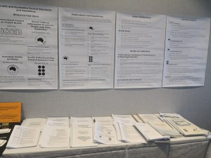 four posters and many documents relating to ABA, ICEB, BANZAT and braille