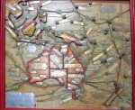 Braille and tactile map of Australia and surrounding regions