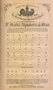 Moon type alphabet chart